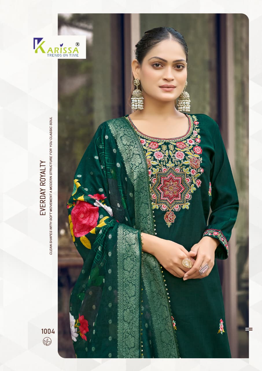 Nora Vol 5 Karissa Viscose Weaving Readymade Pant Style Suits Wholesaler Ahmedabad