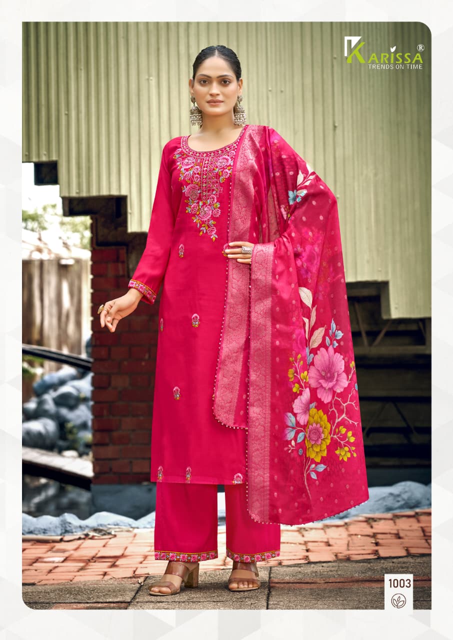 Nora Vol 5 Karissa Viscose Weaving Readymade Pant Style Suits Wholesaler Ahmedabad