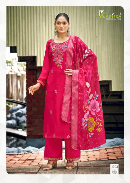 Nora Vol 5 Karissa Viscose Weaving Readymade Pant Style Suits Wholesaler Ahmedabad