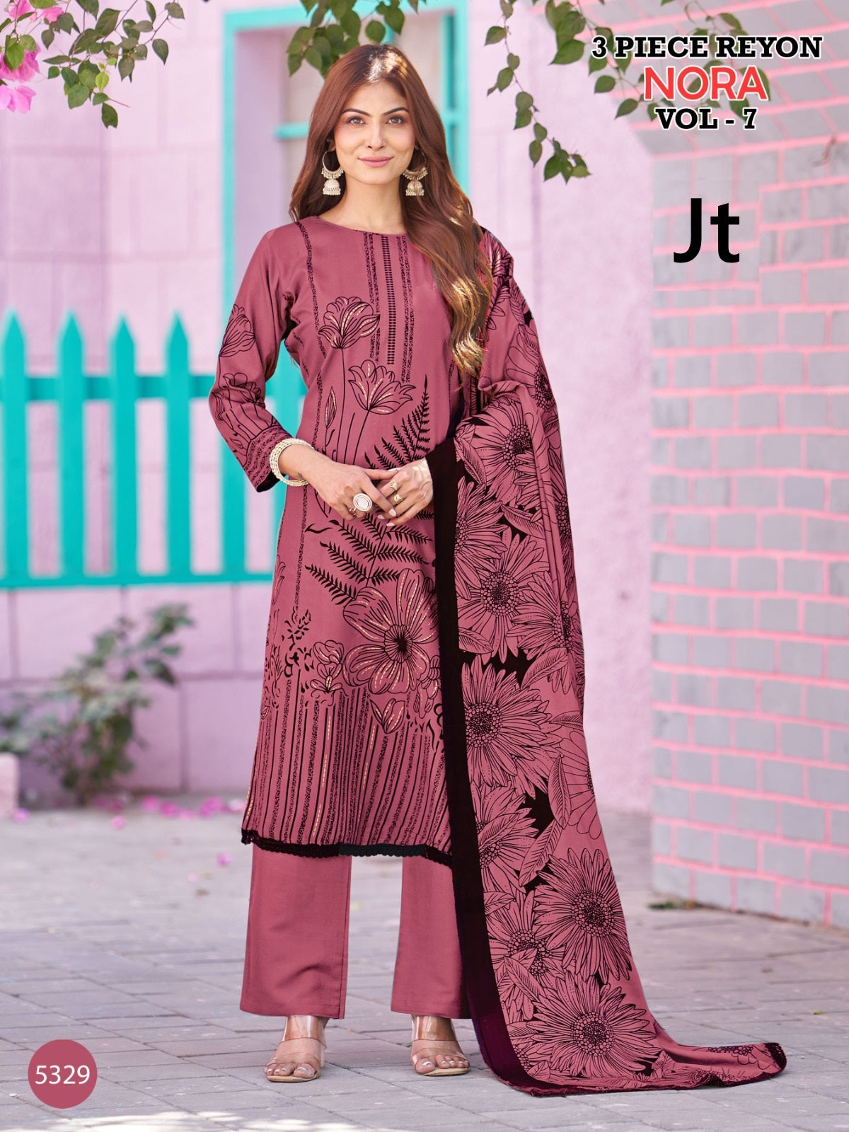 Nora Vol 7 Jt Rayon Pant Style Suits Exporter