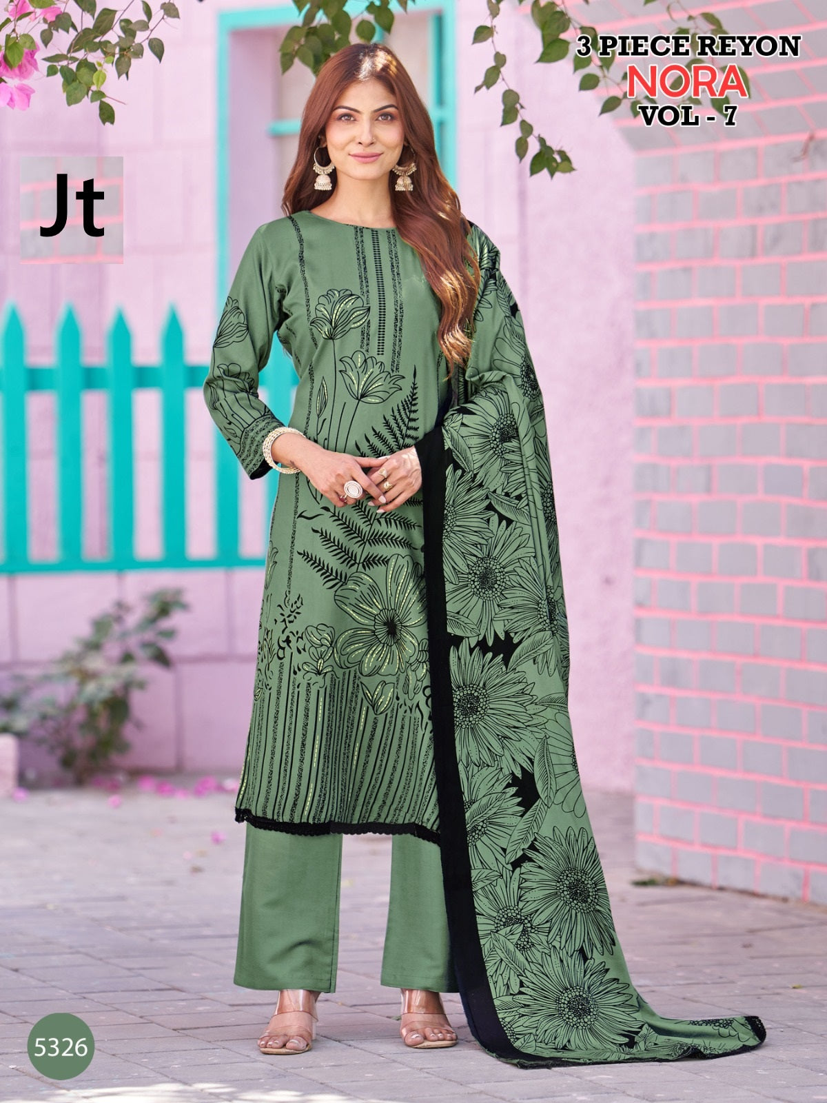 Nora Vol 7 Jt Rayon Pant Style Suits Exporter