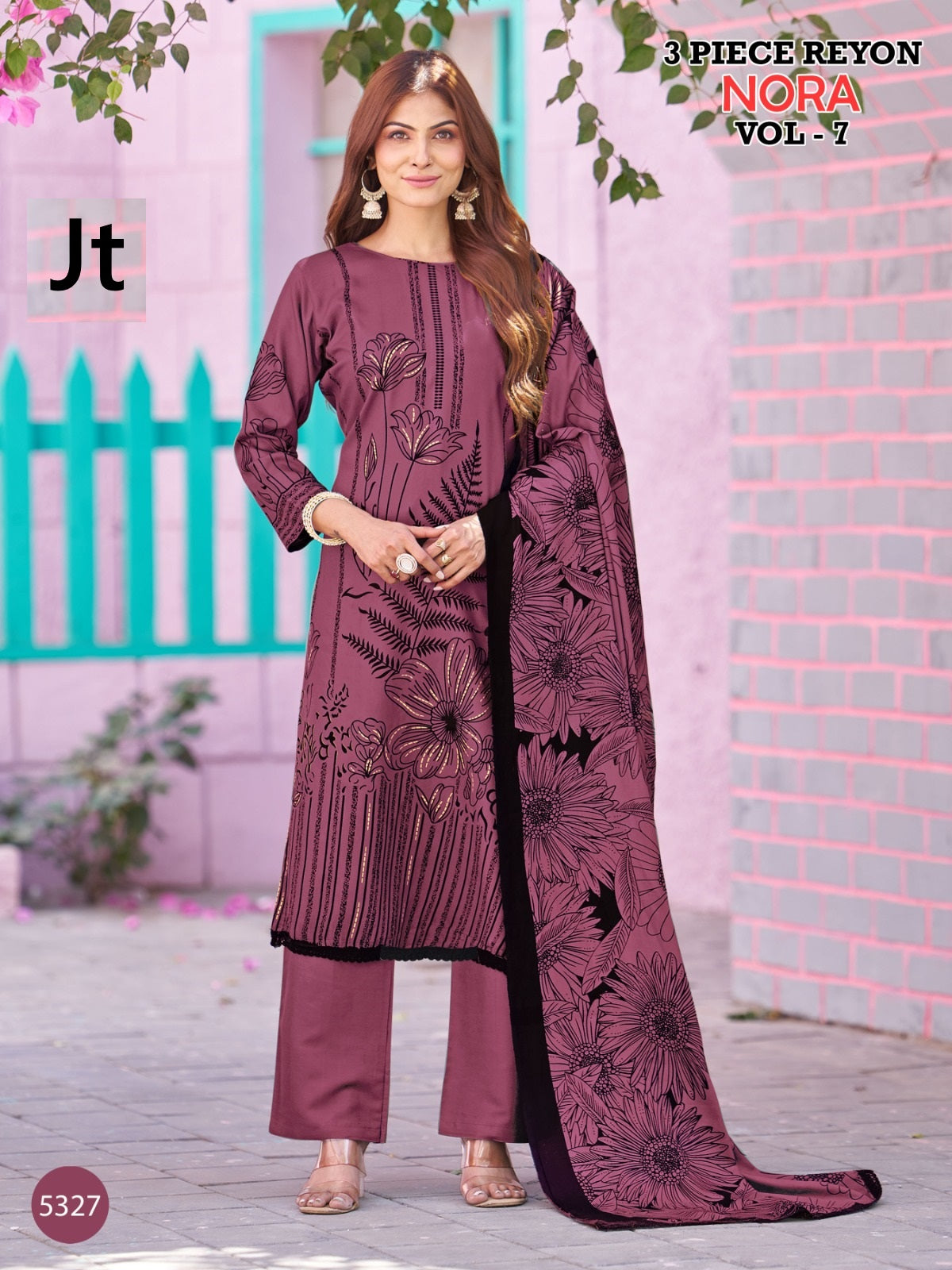 Nora Vol 7 Jt Rayon Pant Style Suits Exporter