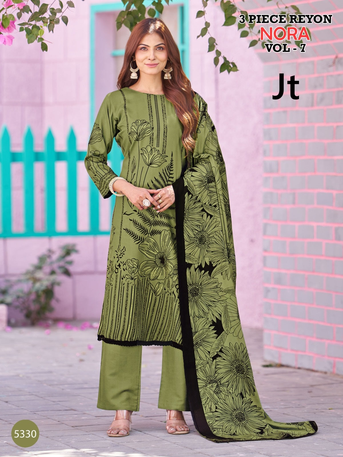 Nora Vol 7 Jt Rayon Pant Style Suits Exporter