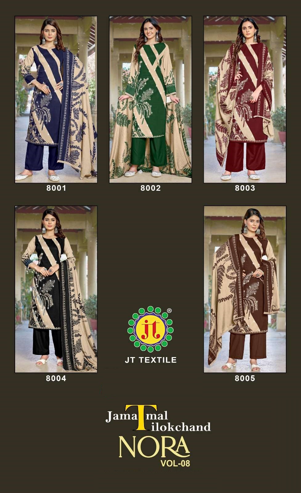 Nora Vol 8 Jt Rayon Plazzo Style Suits Wholesaler India