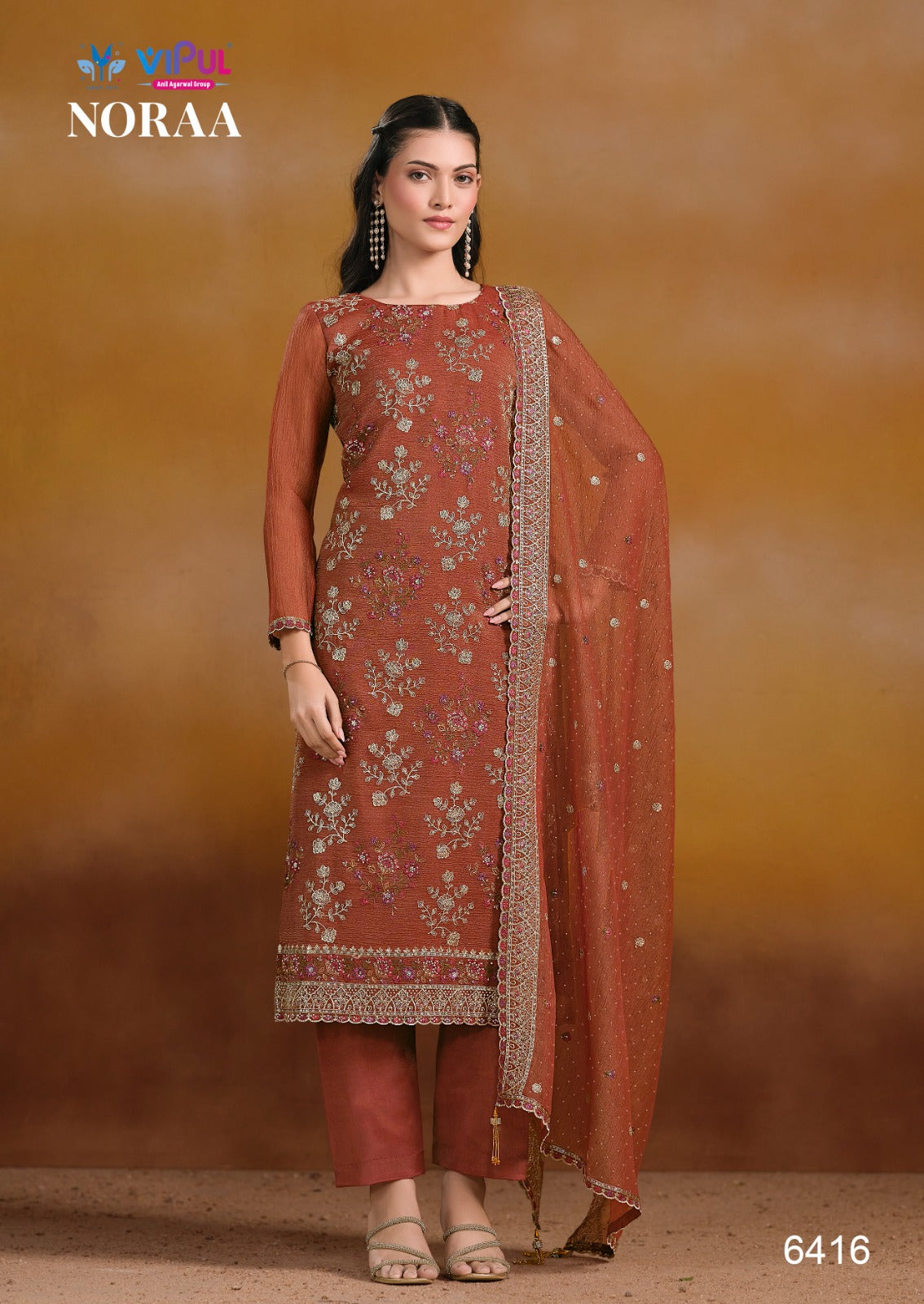 Noraa Vipul Organza Pant Style Suits Wholesaler