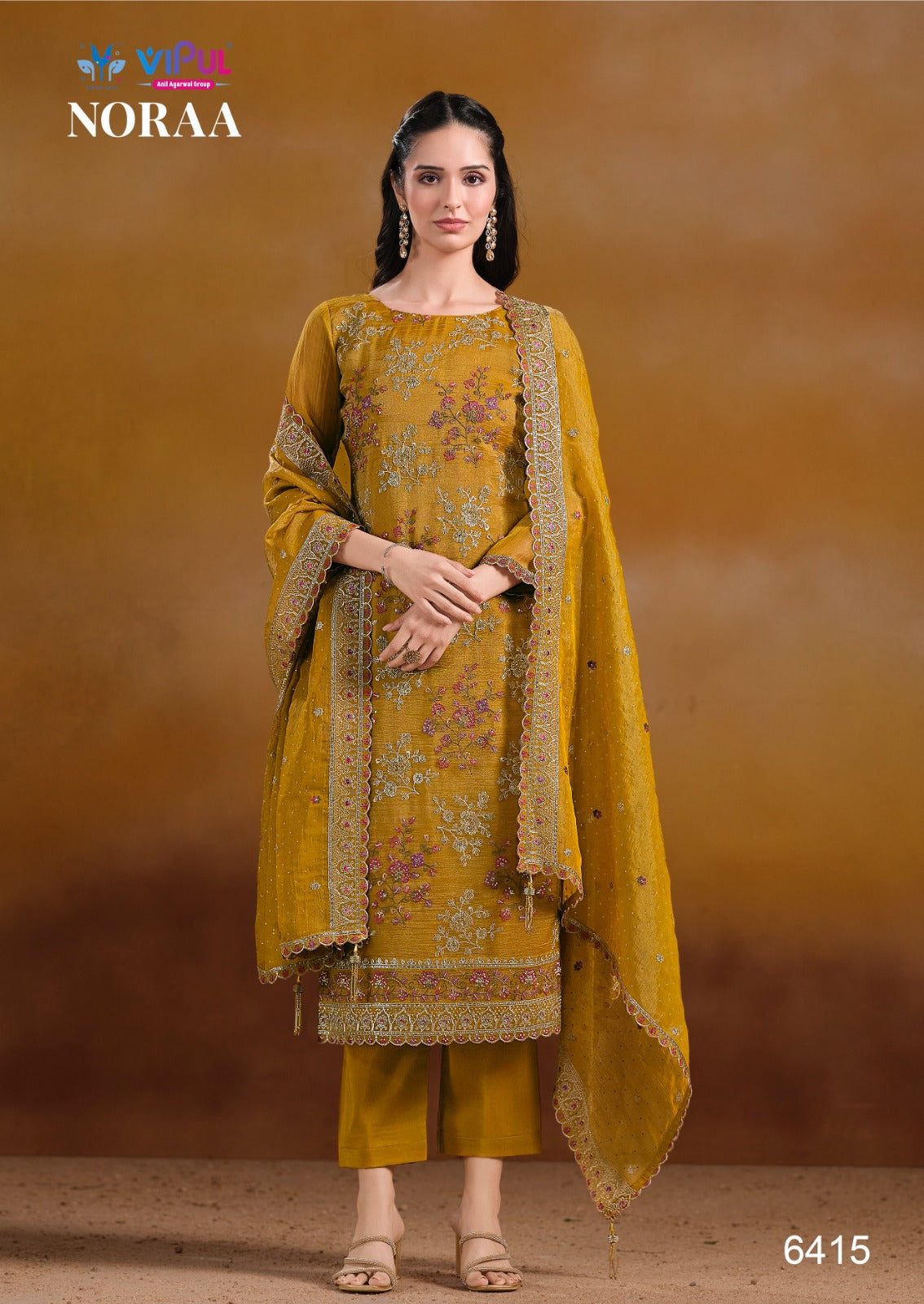 Noraa Vipul Organza Pant Style Suits Wholesaler