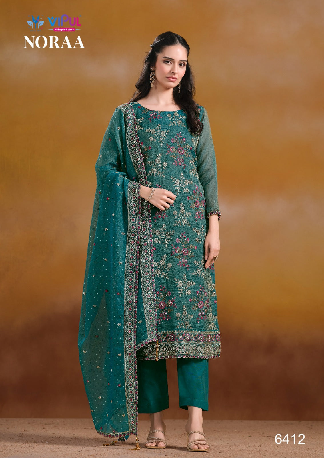 Noraa Vipul Organza Pant Style Suits Wholesaler