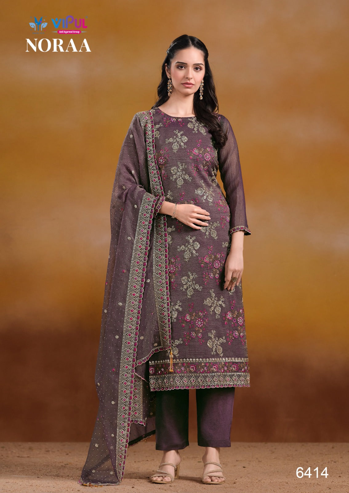 Noraa Vipul Organza Pant Style Suits Wholesaler