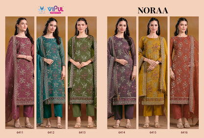 Noraa Vipul Organza Pant Style Suits Wholesaler