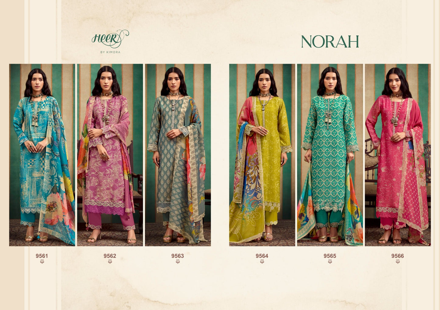 Norah Heer Muslin Pant Style Suits Supplier