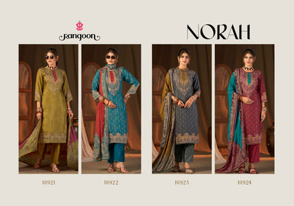 Norah Rangoon Muslin Readymade Pant Style Suits Exporter