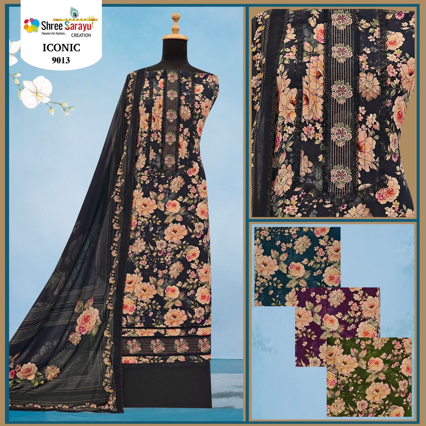 Norah Shree Sarayu Creation Satin Salwar Suits Wholesale Price