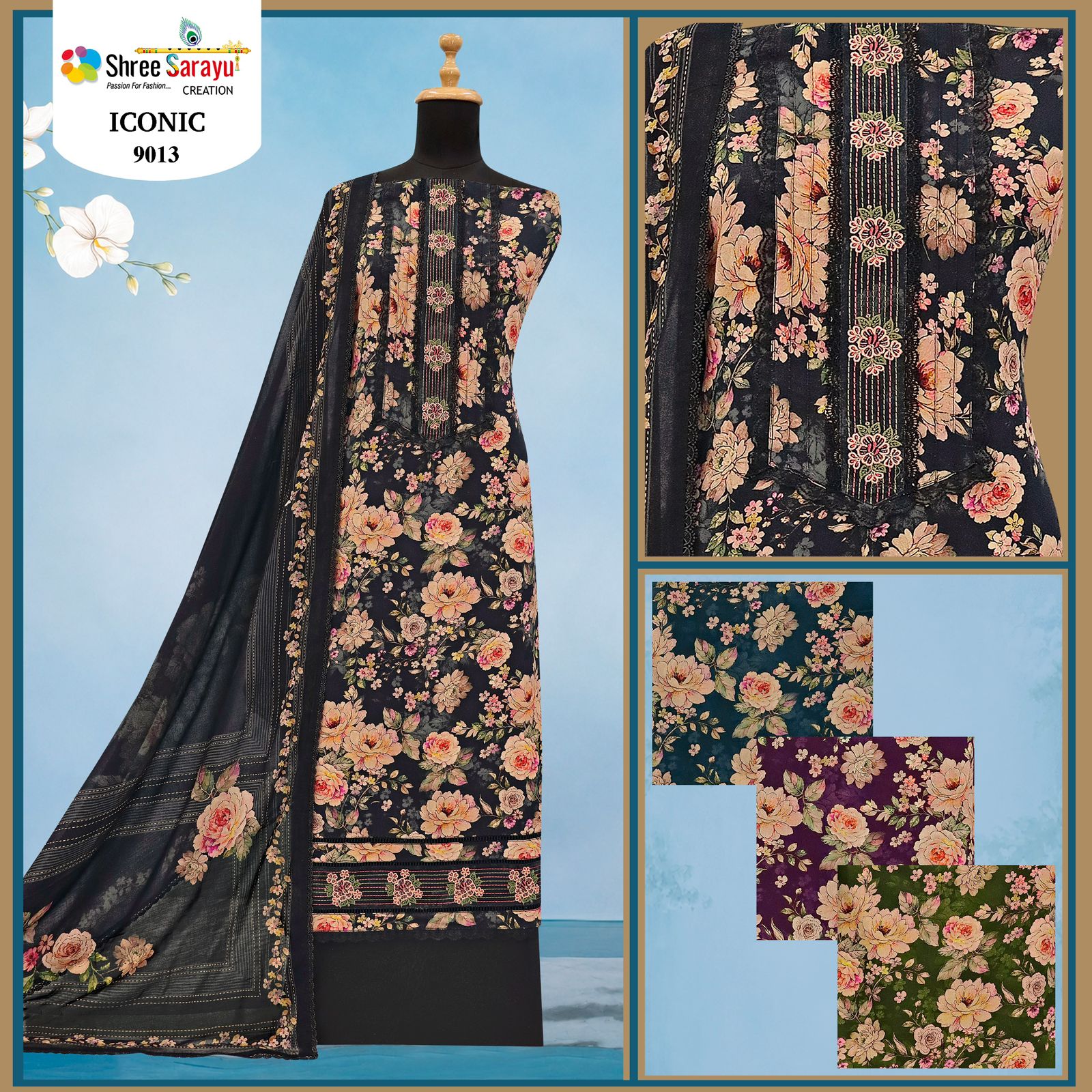 Norah Shree Sarayu Creation Satin Salwar Suits Wholesale Price