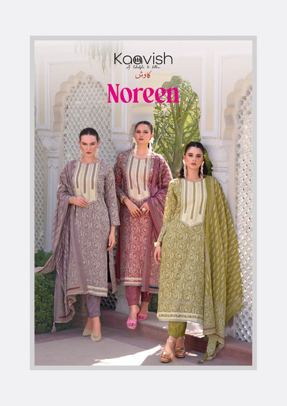 Noreen Kaavish Lawn Cotton Pant Style Suits Supplier Ahmedabad