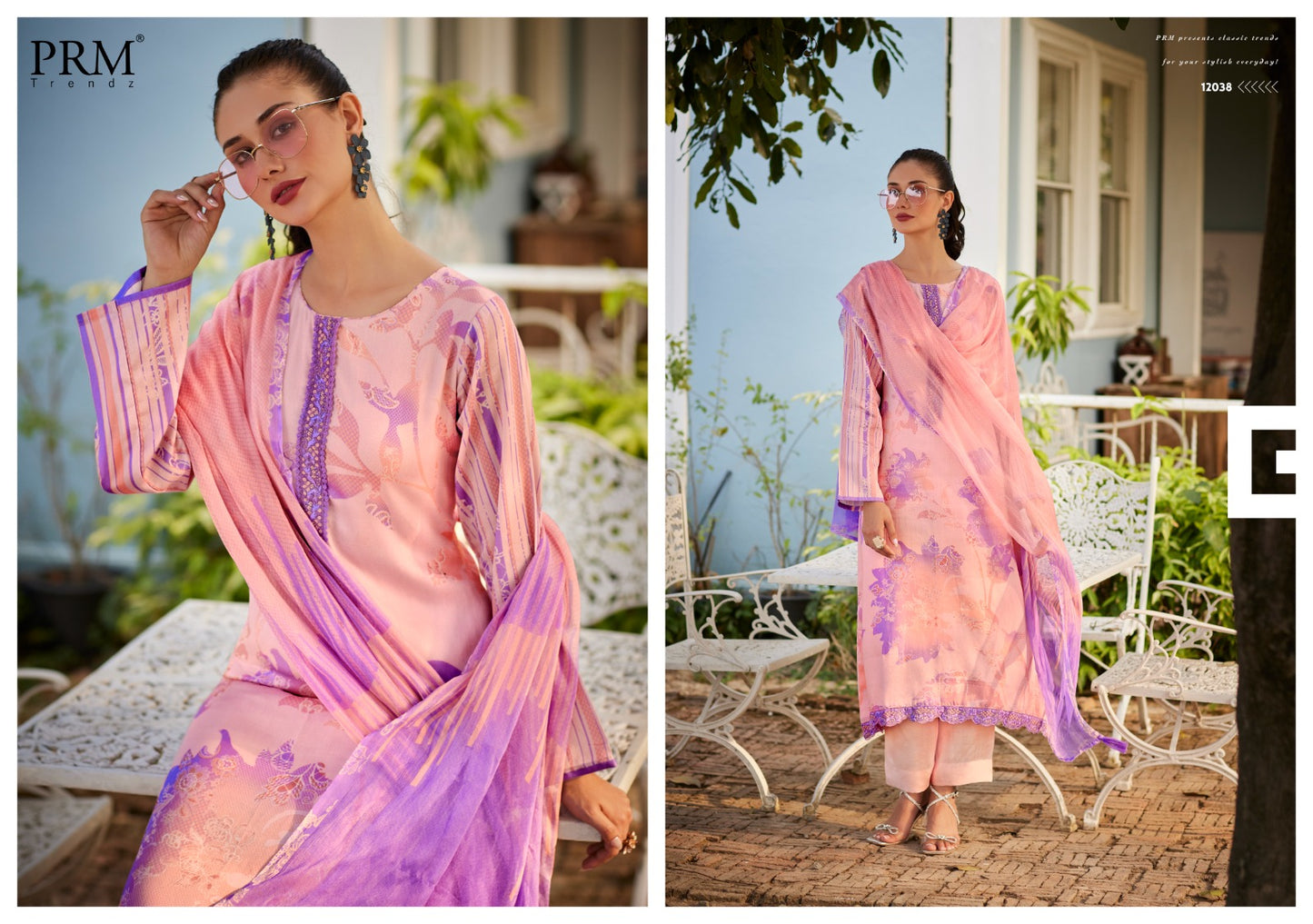 Noreen Prm Trendz Jam Cotton Pant Style Suits Supplier India