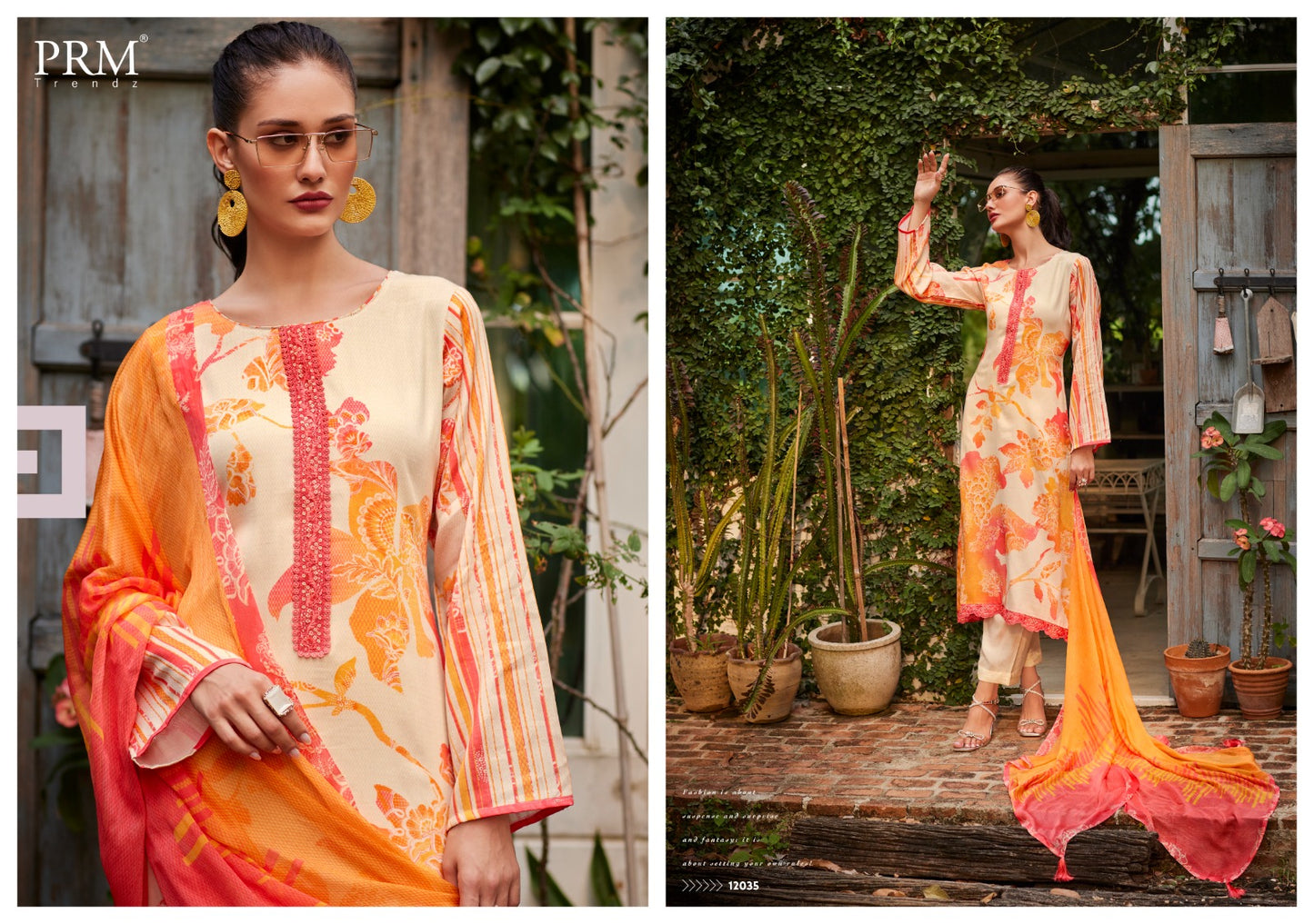 Noreen Prm Trendz Jam Cotton Pant Style Suits Supplier India