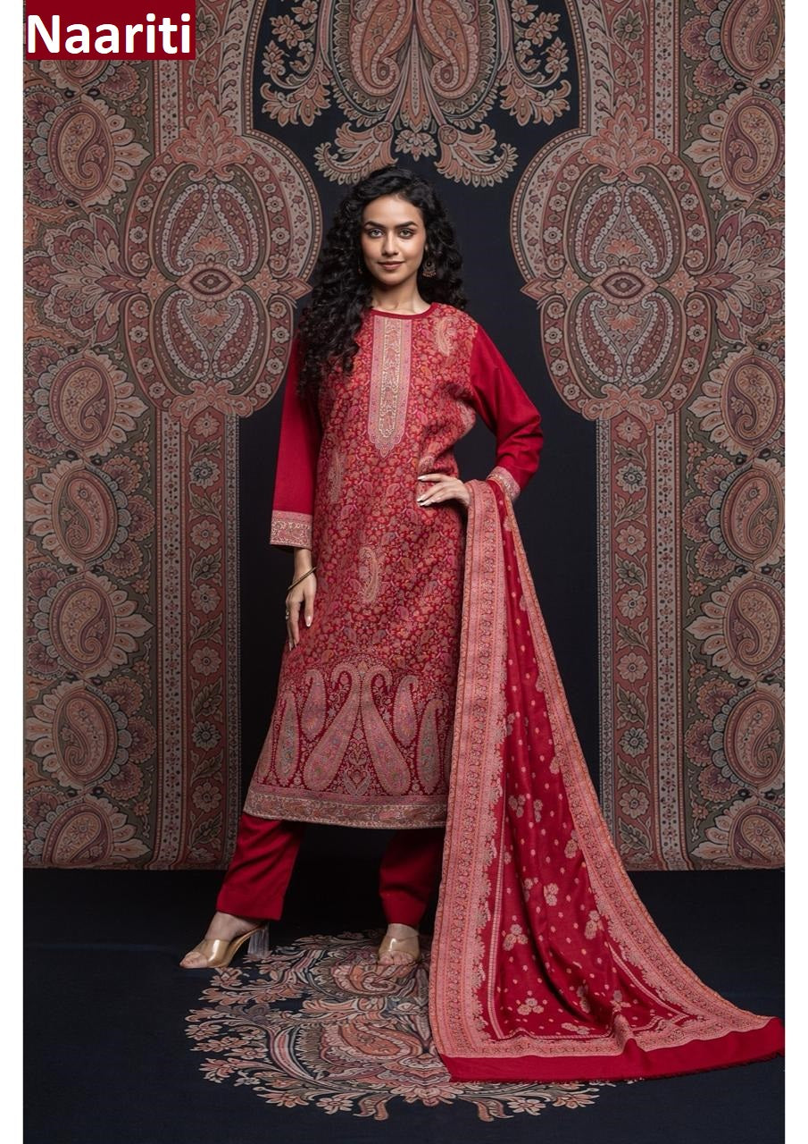 Norika 653 Naariti Woven Pashmina Suits Exporter