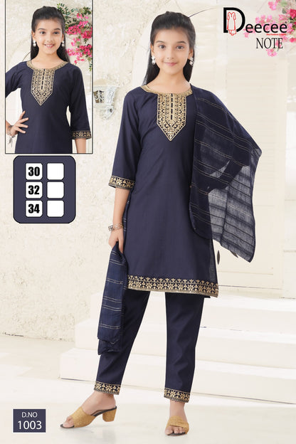 Note Deecee Vatican Girls Readymade Pant Suits Exporter Ahmedabad