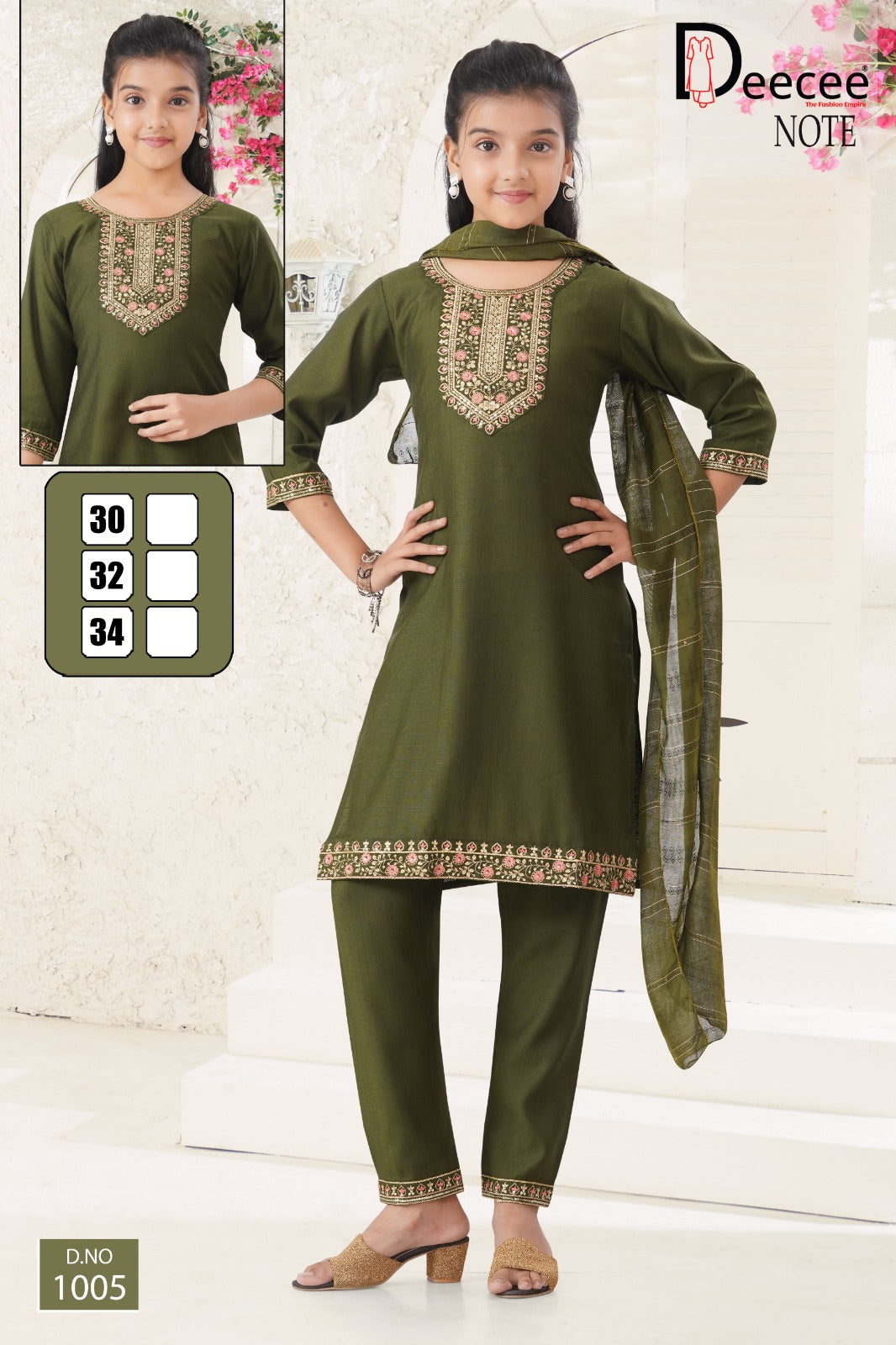 Note Deecee Vatican Girls Readymade Pant Suits Exporter Ahmedabad