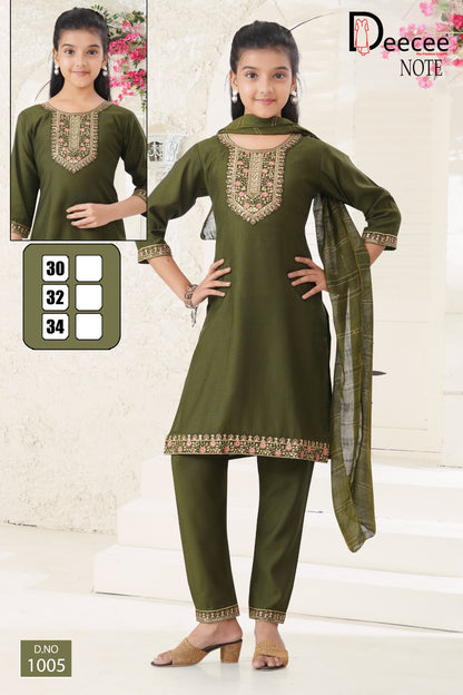 Note Deecee Vatican Girls Readymade Pant Suits Exporter Ahmedabad