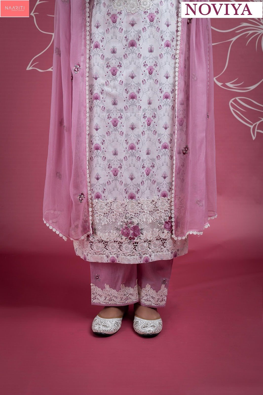 Noviya Naariti Pure Cotton Pant Style Suits Supplier India