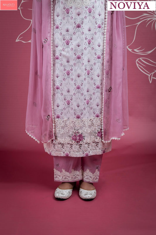 Noviya Naariti Pure Cotton Pant Style Suits Supplier India
