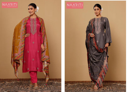 Noyaz Naariti Silk Pant Style Suits Exporter
