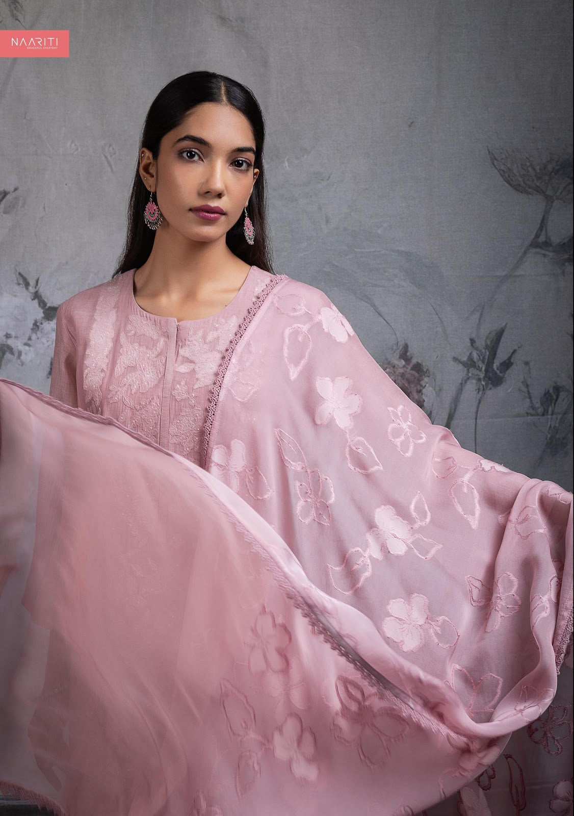 Nozomi Naariti Mul Chanderi Pant Style Suits Manufacturer