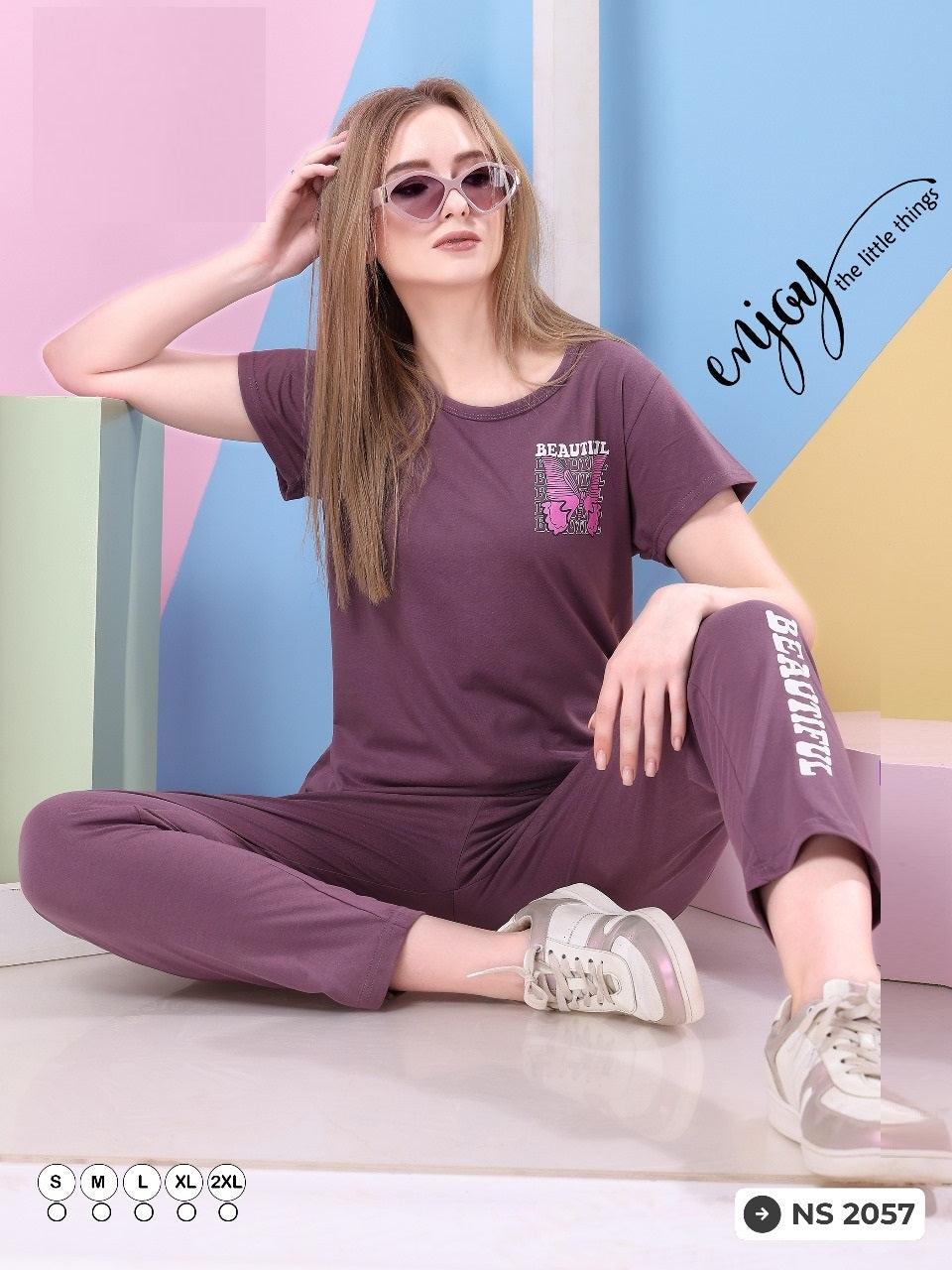 Ns 2057 Mnt Sinker Pyjama Night Suits Manufacturer India