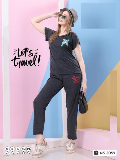 Ns 2057 Mnt Sinker Pyjama Night Suits Manufacturer India