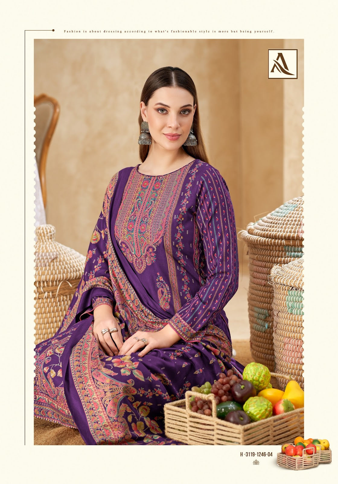Nuhira Alok Viscose Pashmina Suits Wholesale Price