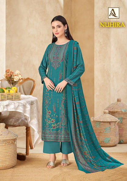 Nuhira Alok Viscose Pashmina Suits Wholesale Price