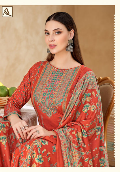Nuhira Alok Viscose Pashmina Suits Wholesale Price