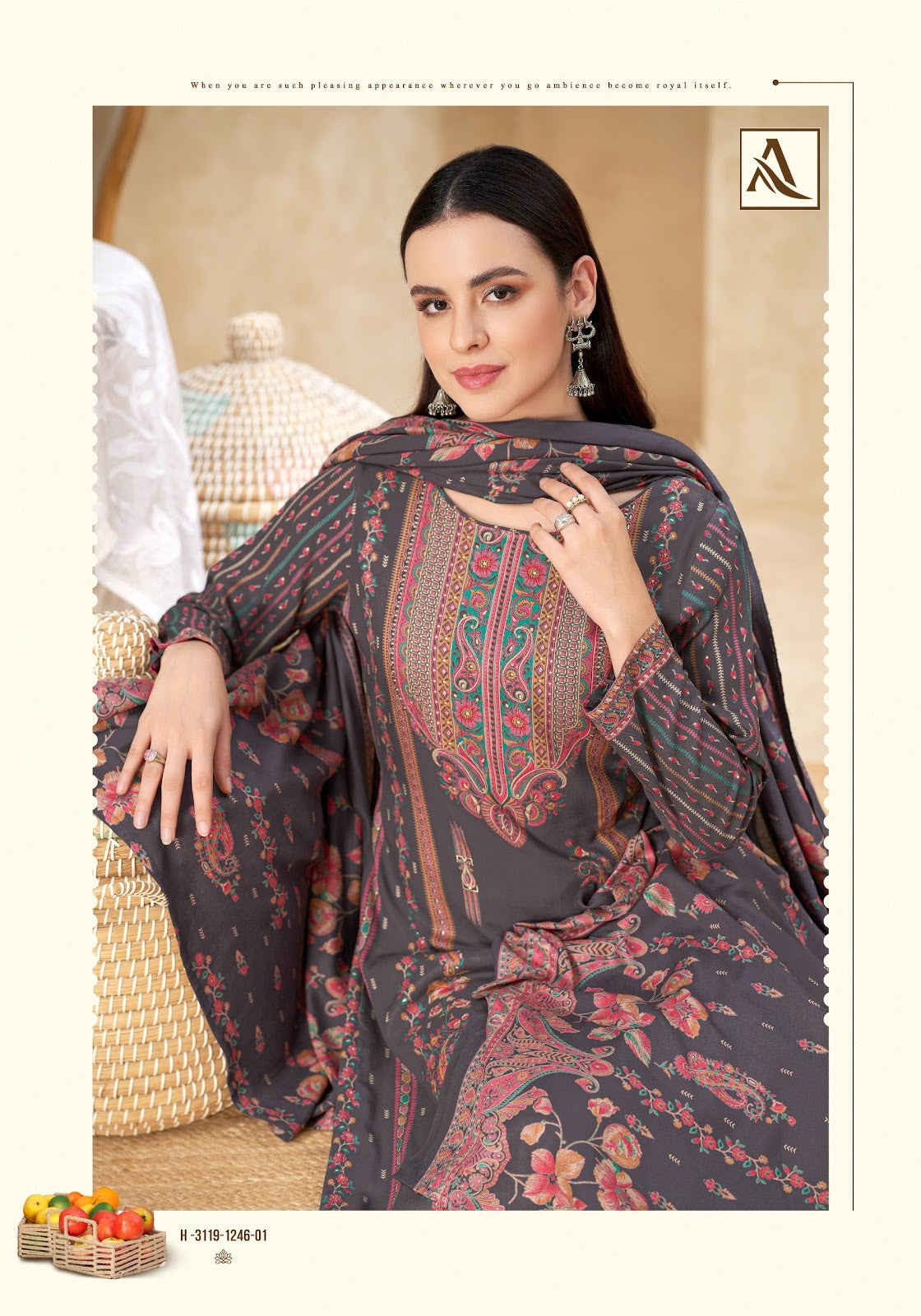 Nuhira Alok Viscose Pashmina Suits Wholesale Price