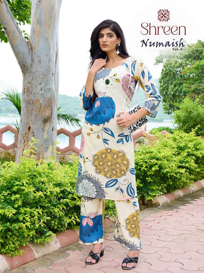 Numaish Vol 4 Shreen Hinaya Rayon 14Kg Co Ord Set Exporter Gujarat