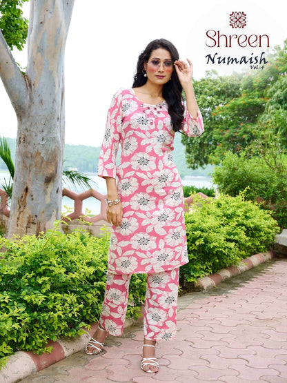 Numaish Vol 4 Shreen Hinaya Rayon 14Kg Co Ord Set Exporter Gujarat