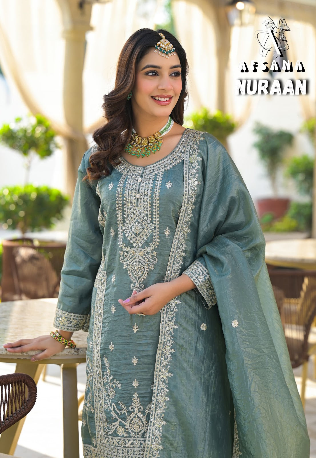 Nuraan Afsana Crush Readymade Pant Style Suits Manufacturer Gujarat