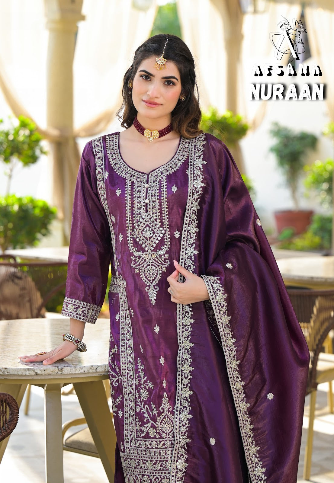 Nuraan Afsana Crush Readymade Pant Style Suits Manufacturer Gujarat