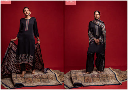 Nurana Naariti Organza Satin Pant Style Suits Wholesale Rate