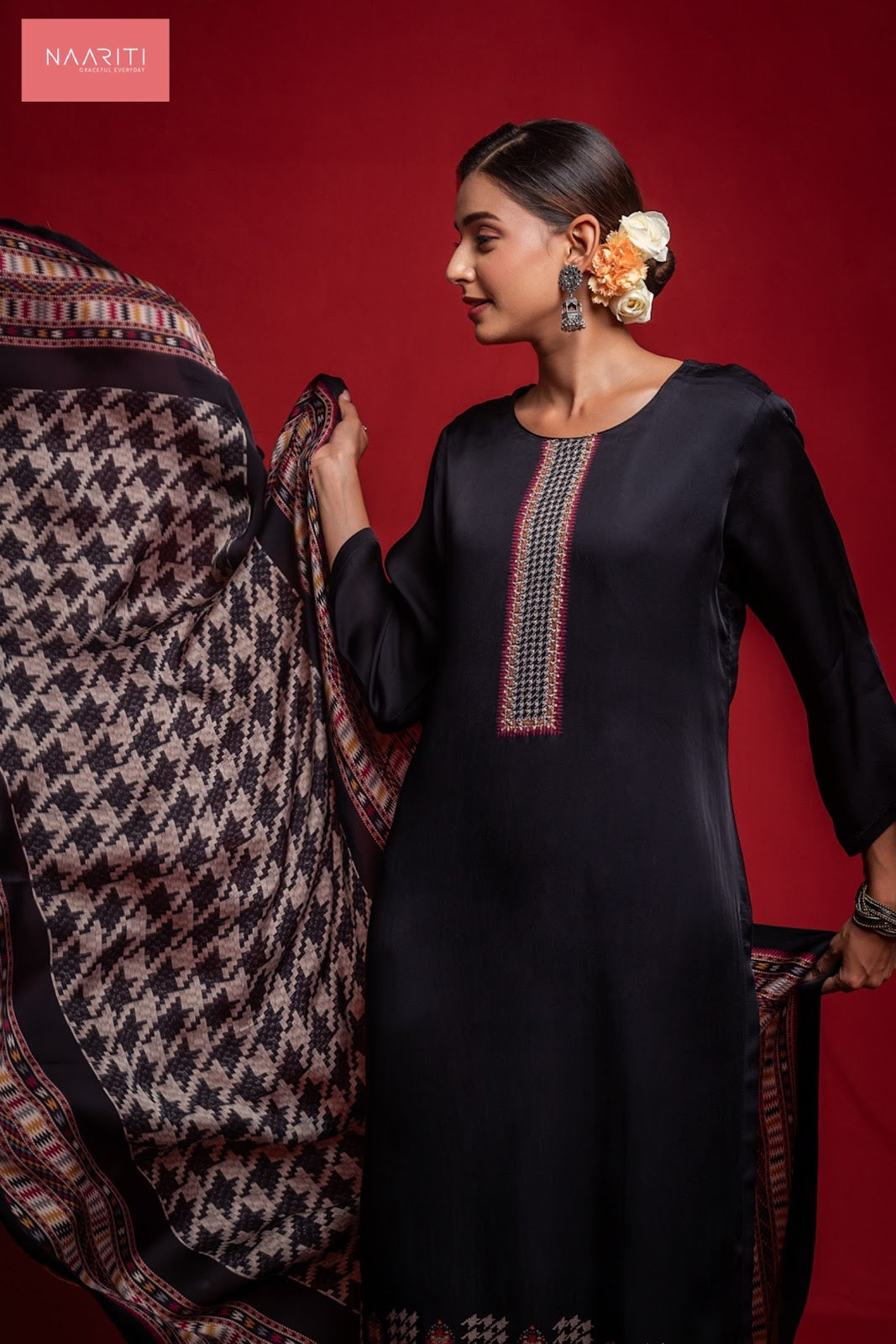 Nurana Naariti Organza Satin Pant Style Suits Wholesale Rate