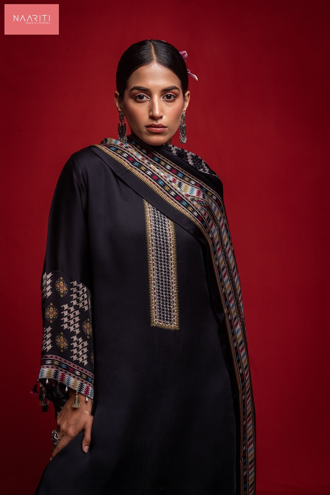 Nurana Naariti Organza Satin Pant Style Suits Wholesale Rate