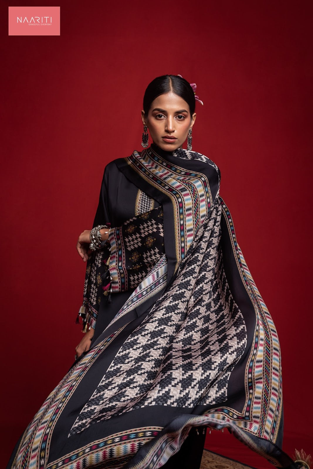 Nurana Naariti Organza Satin Pant Style Suits Wholesale Rate