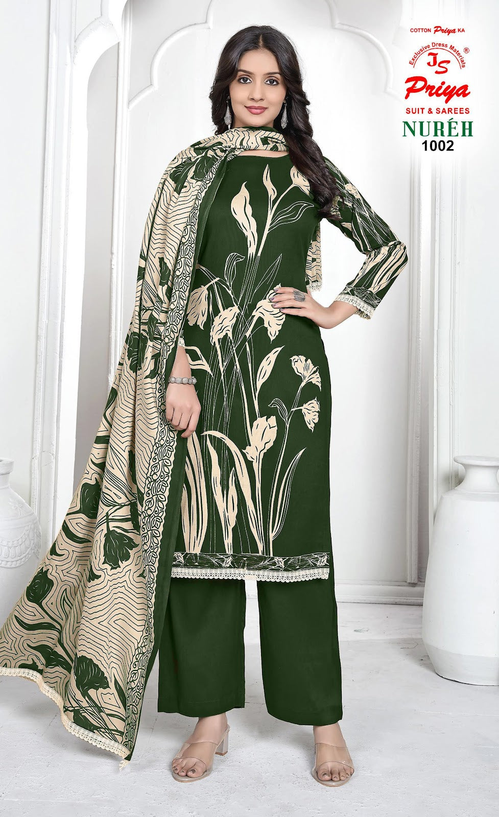 Nureh Vol 1 Js Priya Rayon Pant Style Suits Supplier