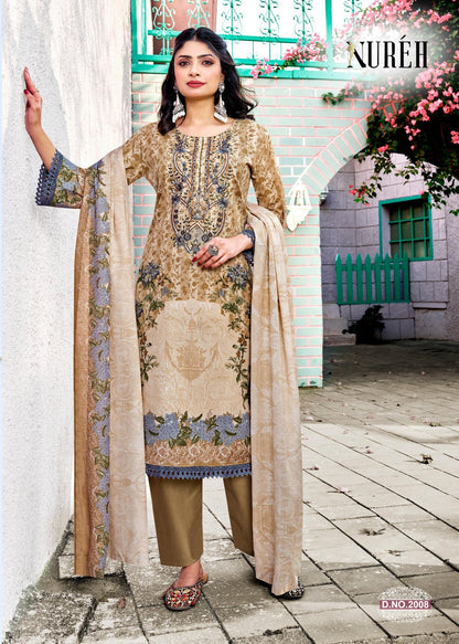 Nureh Vol 2 Ganesha Cotton Karachi Salwar Suits Wholesale Rate