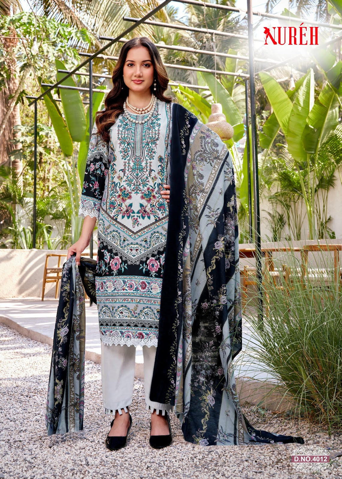 Nureh Vol 4 Ganesha Mix Cotton Karachi Salwar Suits Wholesaler