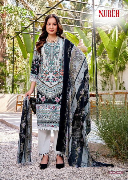 Nureh Vol 4 Ganesha Mix Cotton Karachi Salwar Suits Wholesaler