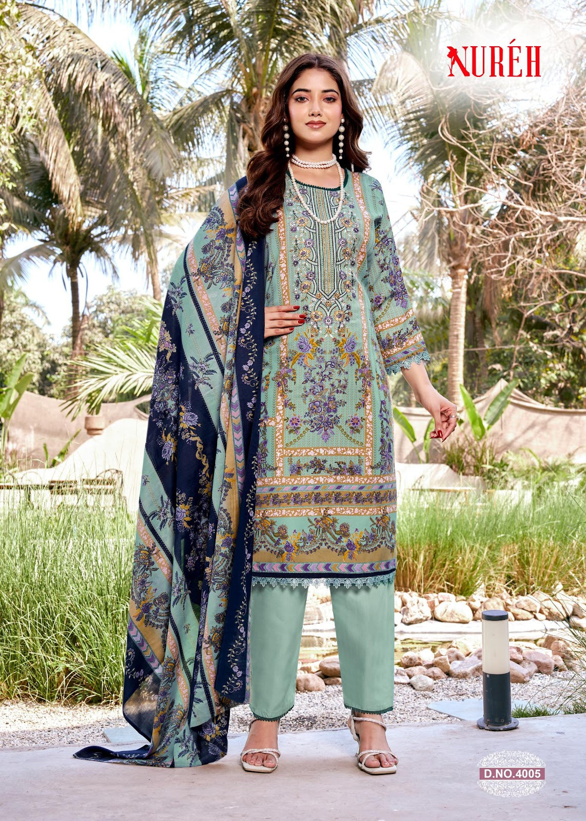 Nureh Vol 4 Ganesha Mix Cotton Karachi Salwar Suits Wholesaler