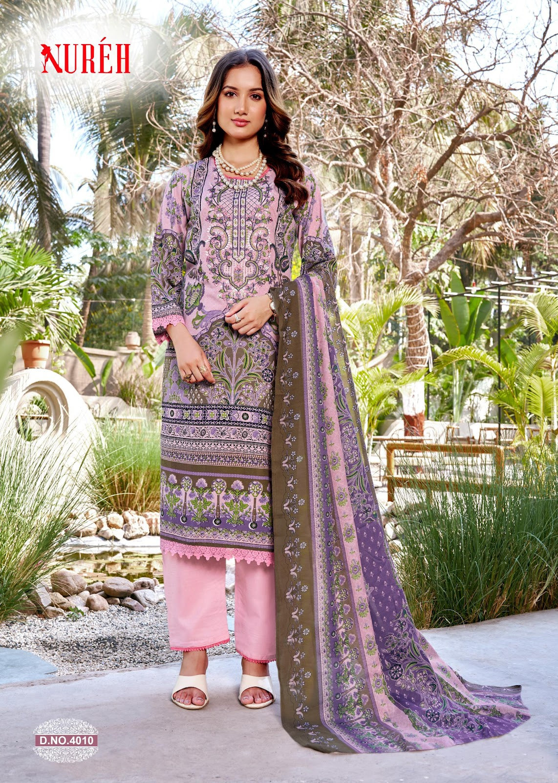 Nureh Vol 4 Ganesha Mix Cotton Karachi Salwar Suits Wholesaler