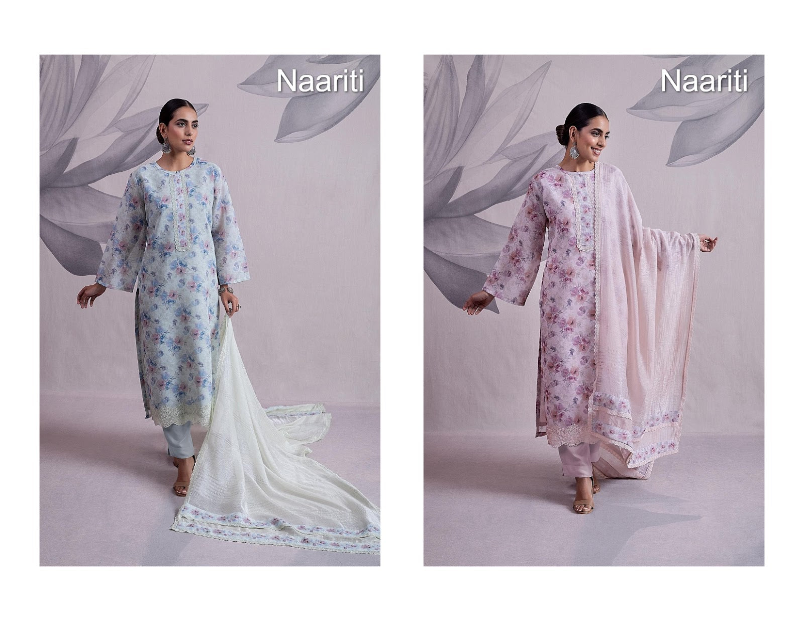 Nusra Naariti Linen Pant Style Suits Supplier Gujarat