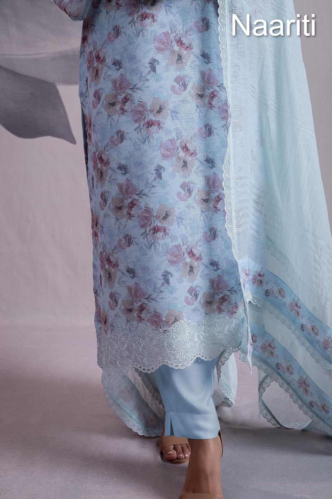 Nusra Naariti Linen Pant Style Suits Supplier Gujarat